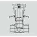 J4006 GEBAUT IM MESSING STOPPVENTIL BRASS ROSSETTE